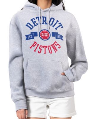 Женское худи G-III 4Her by Carl Banks Heather Gray Detroit Pistons City Pullover