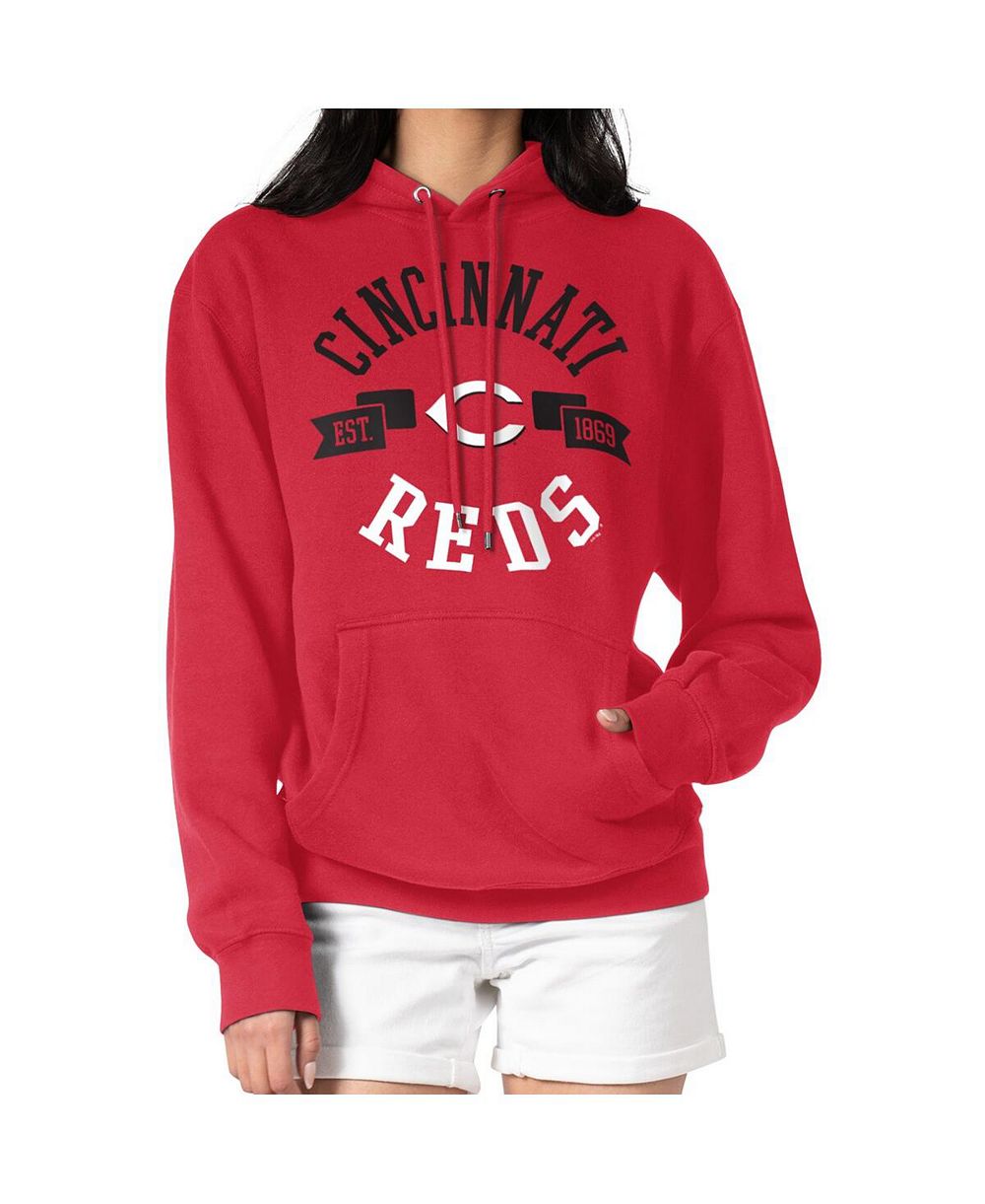 Худи G-III 4Her by Carl Banks с графикой Cincinnati Reds для женщин, красная