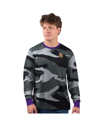 Starter Мужская серая футболка с длинным рукавом Minnesota Vikings Thursday Night Gridiron