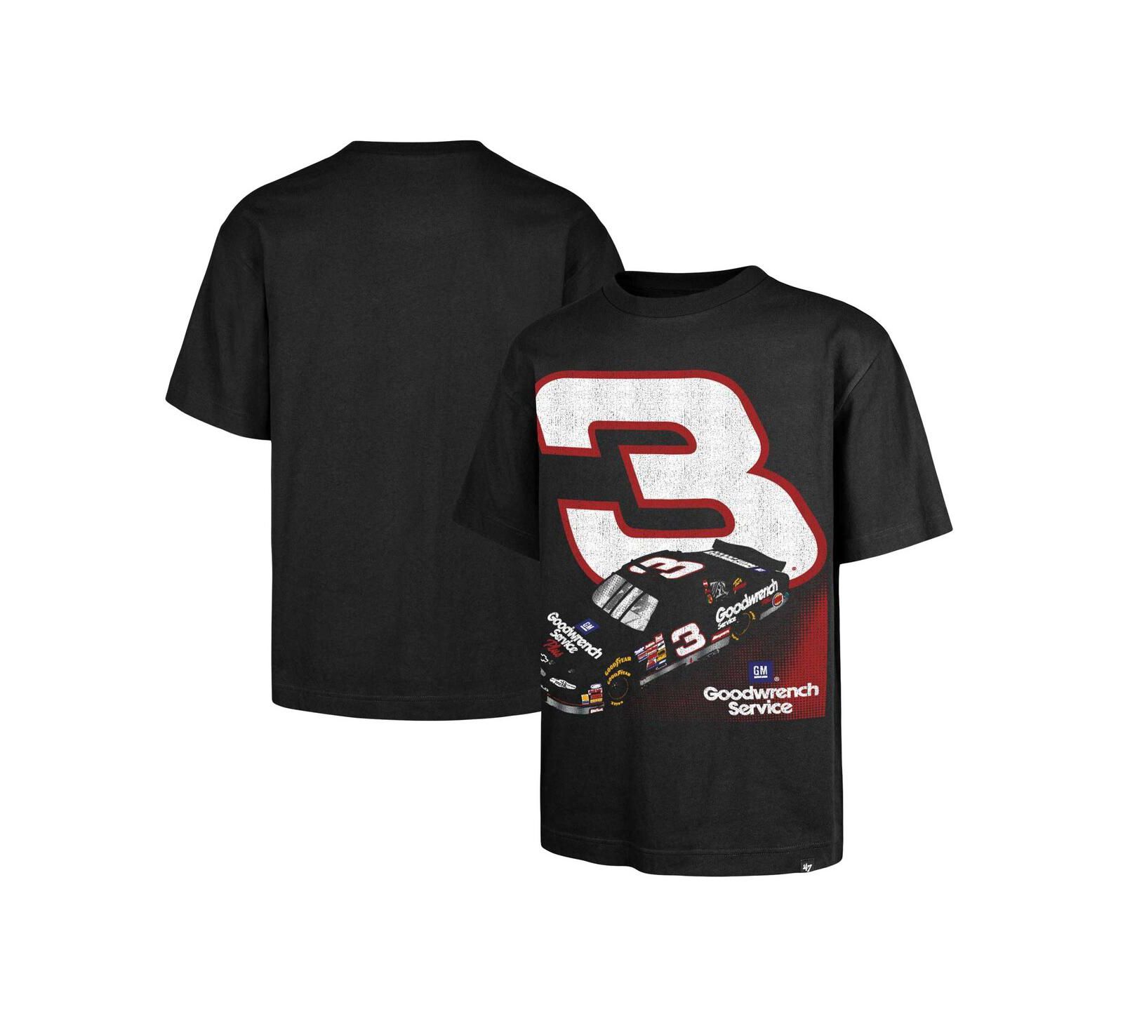 '47 Brand Мужская тяжелая футболка Richard Childress Racing 3 Race Day Foundation, черная