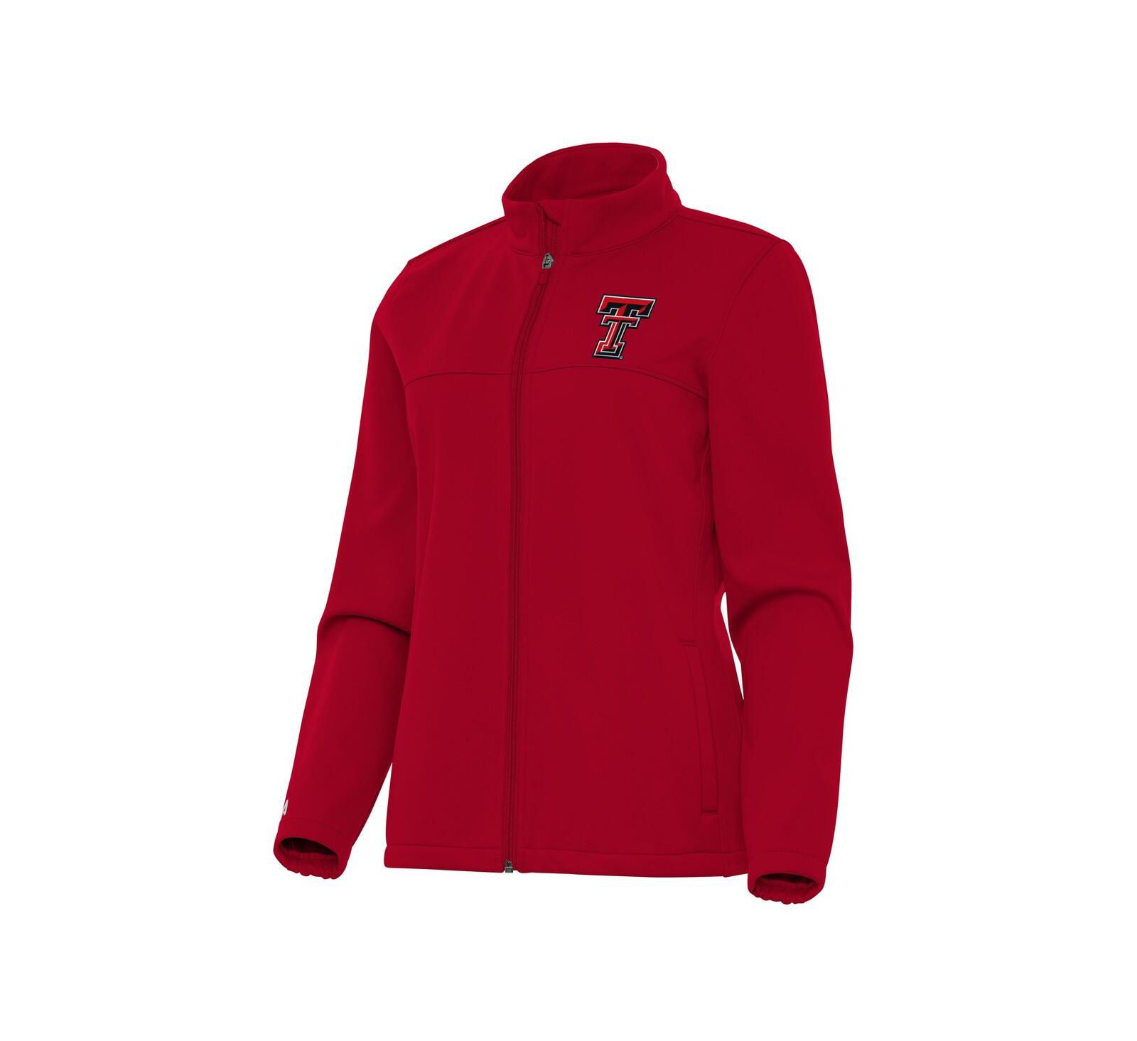 Женская куртка Antigua Texas Tech Red Raiders Links 2 Golf Full-Zip красная