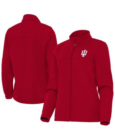 Antigua Women's Crimson Indiana Hoosiers Links 2 Golf Full-Zip Jacket