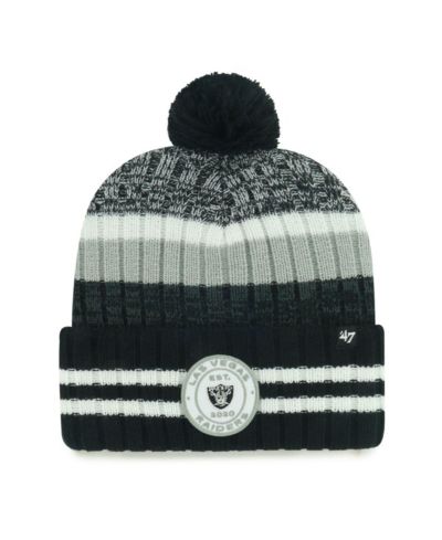 '47 Brand Men's Las Vegas Raiders Quiver Cuffed Knit Hat with Pom