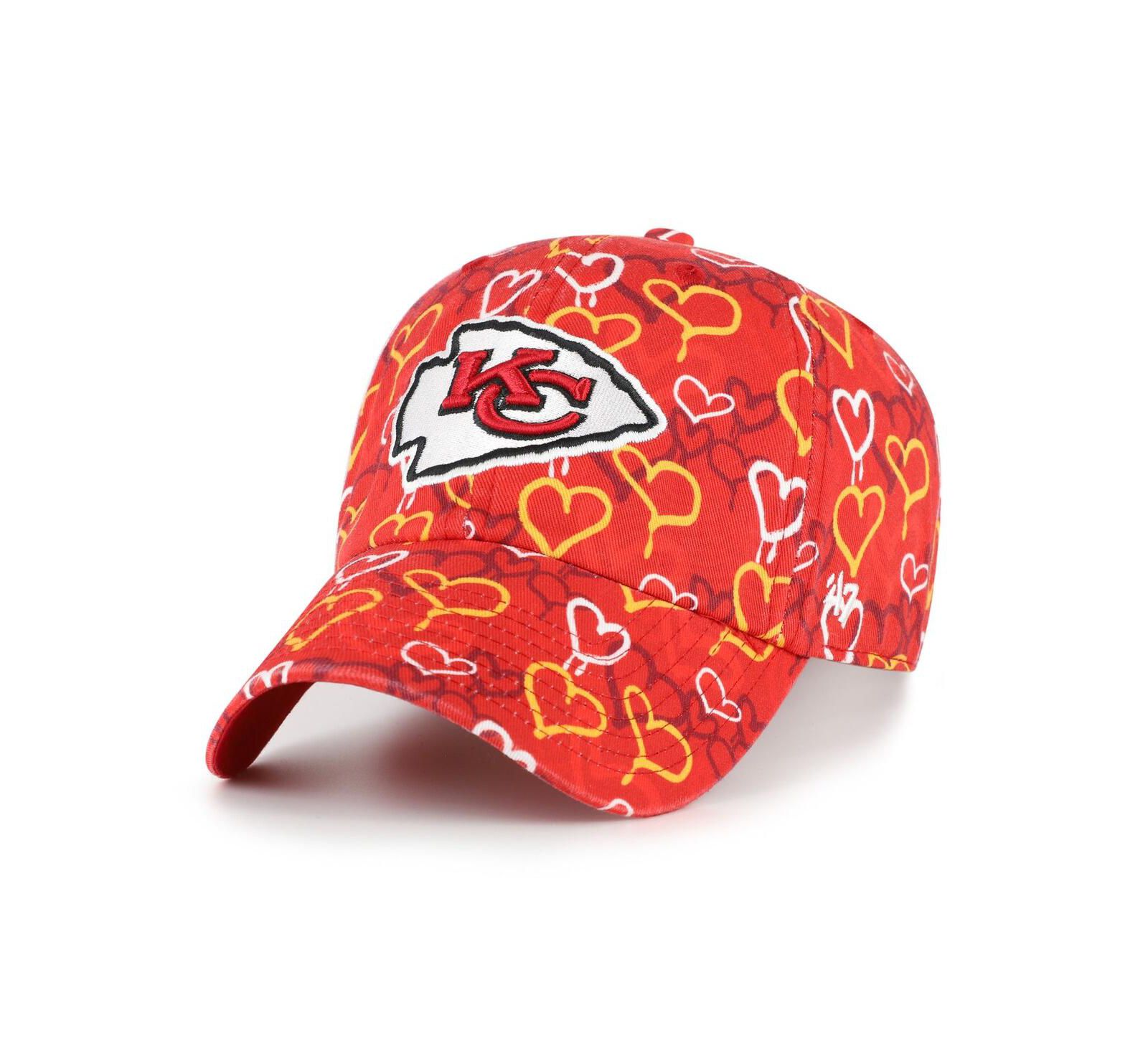 Детская регулируемая кепка '47 Brand Red Kansas City Chiefs Mural Clean Up