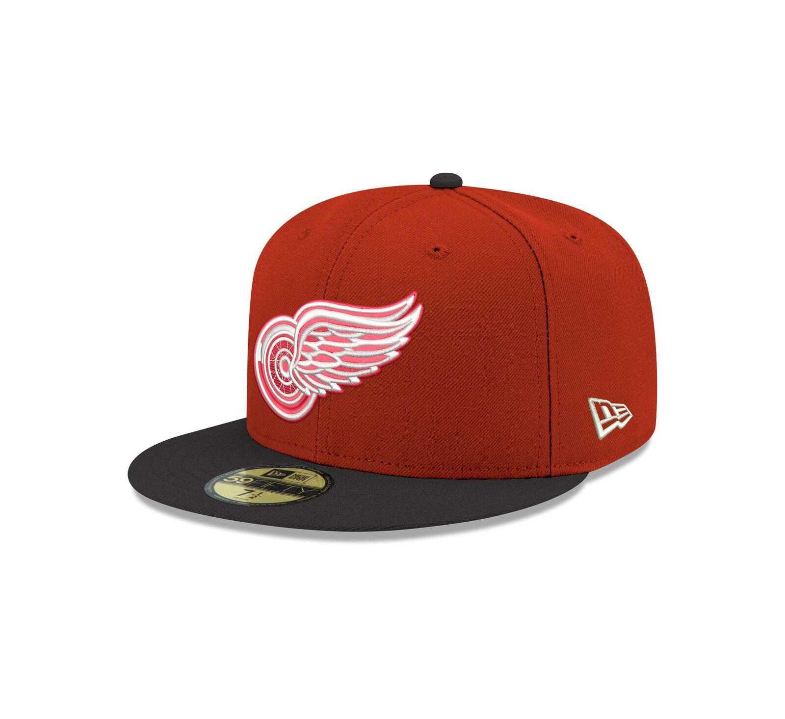 Мужская кепка New Era Detroit Red Wings Core Logo Two-Tone 59FIFTY