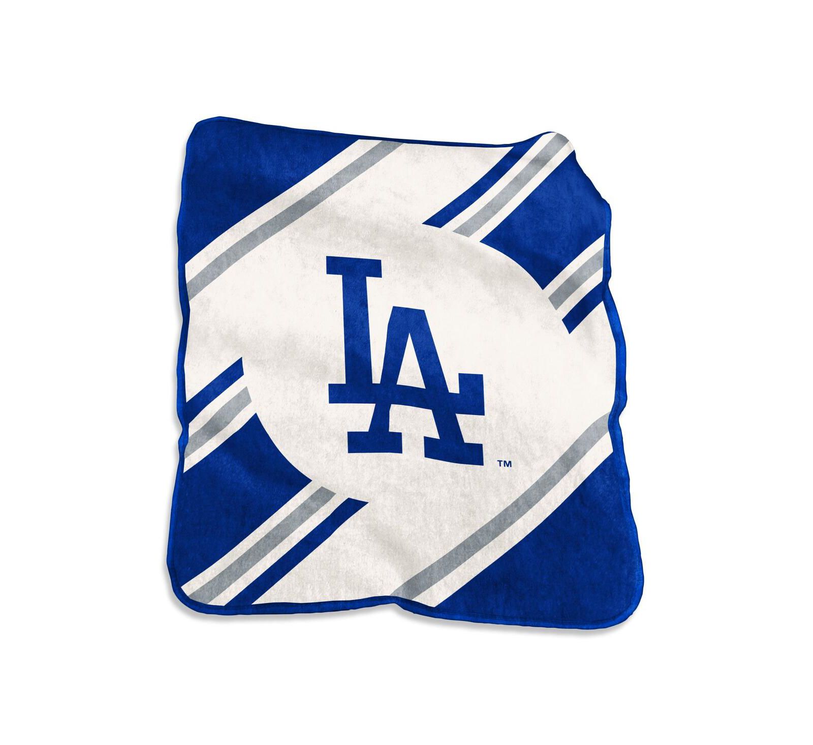 Logo Brands Los Angeles Dodgers декоративный плед Raschel Stripe 50" x 60"