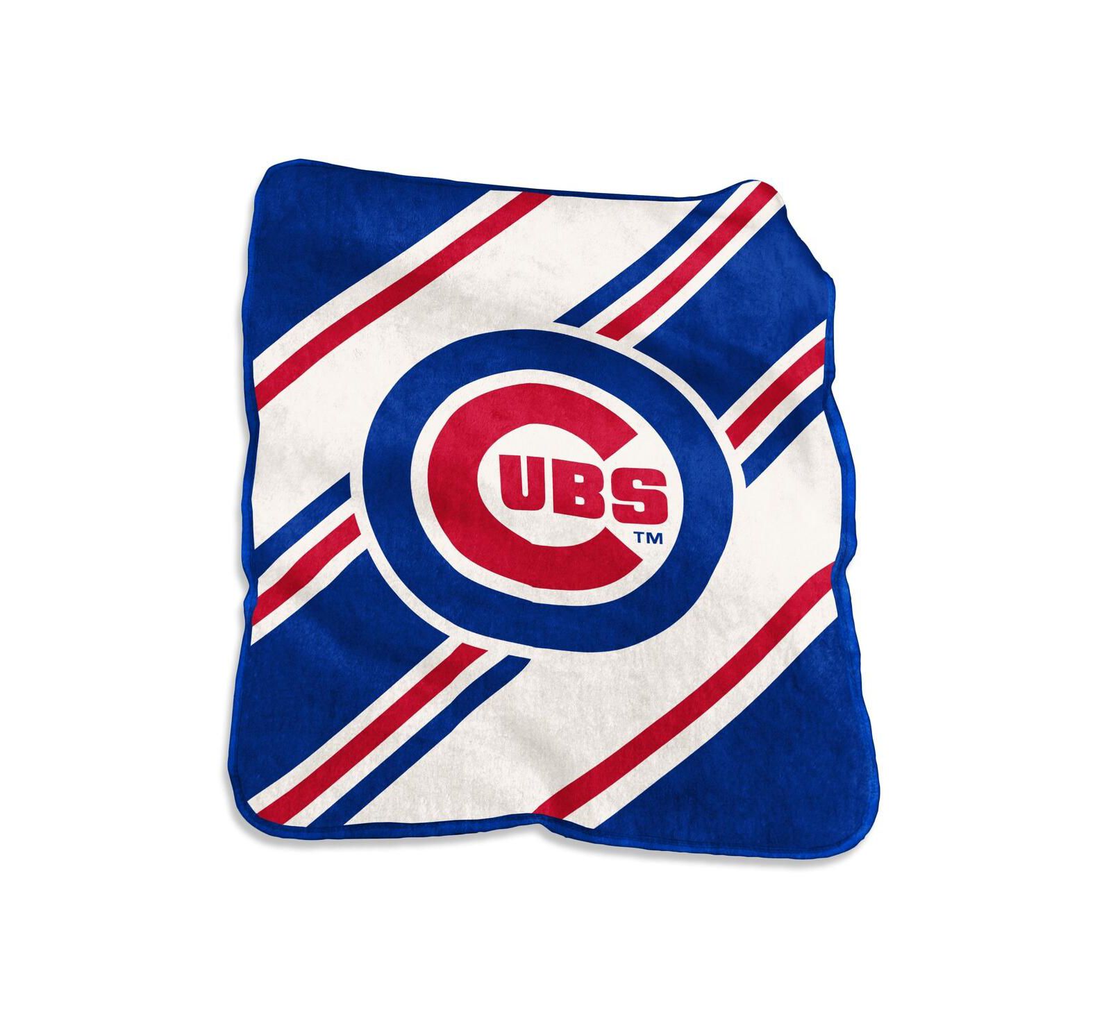 Logo Brands Chicago Cubs плед Raschel Stripe 50" x 60"