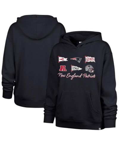 Женское худи '47 Brand Navy New England Patriots Bow Banners Naomi