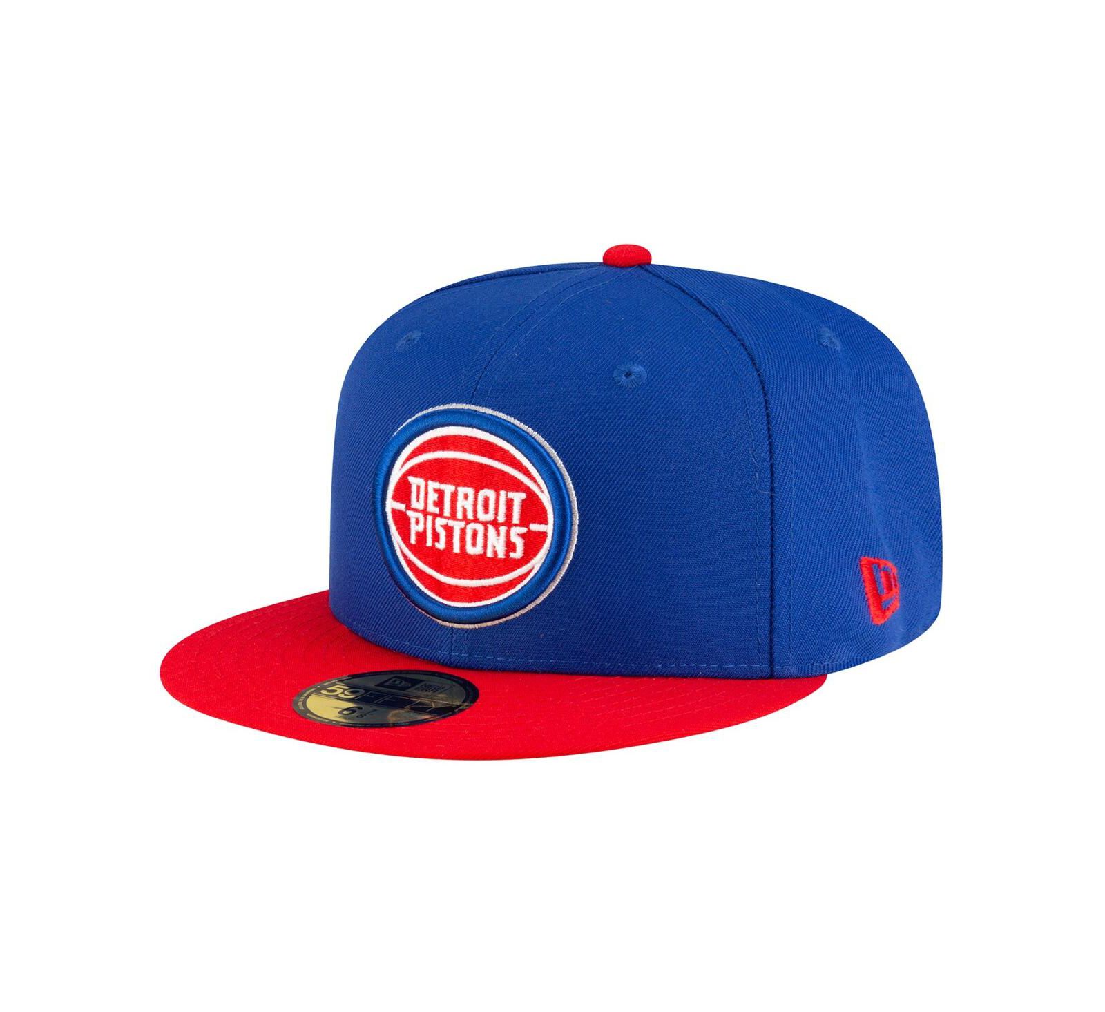New Era Men's Blue Detroit Pistons Two-Tone 59FIFTY Fitted Hat
