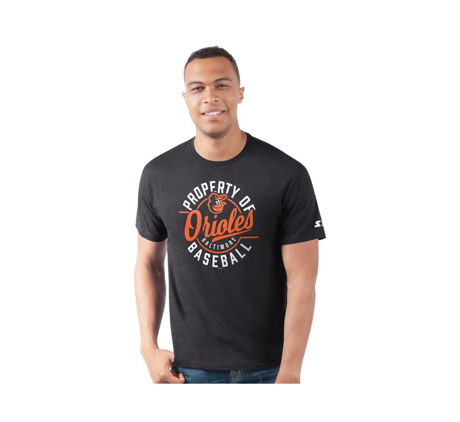 Starter Men's Black Baltimore Orioles Prime Time Property Of T-Shirt