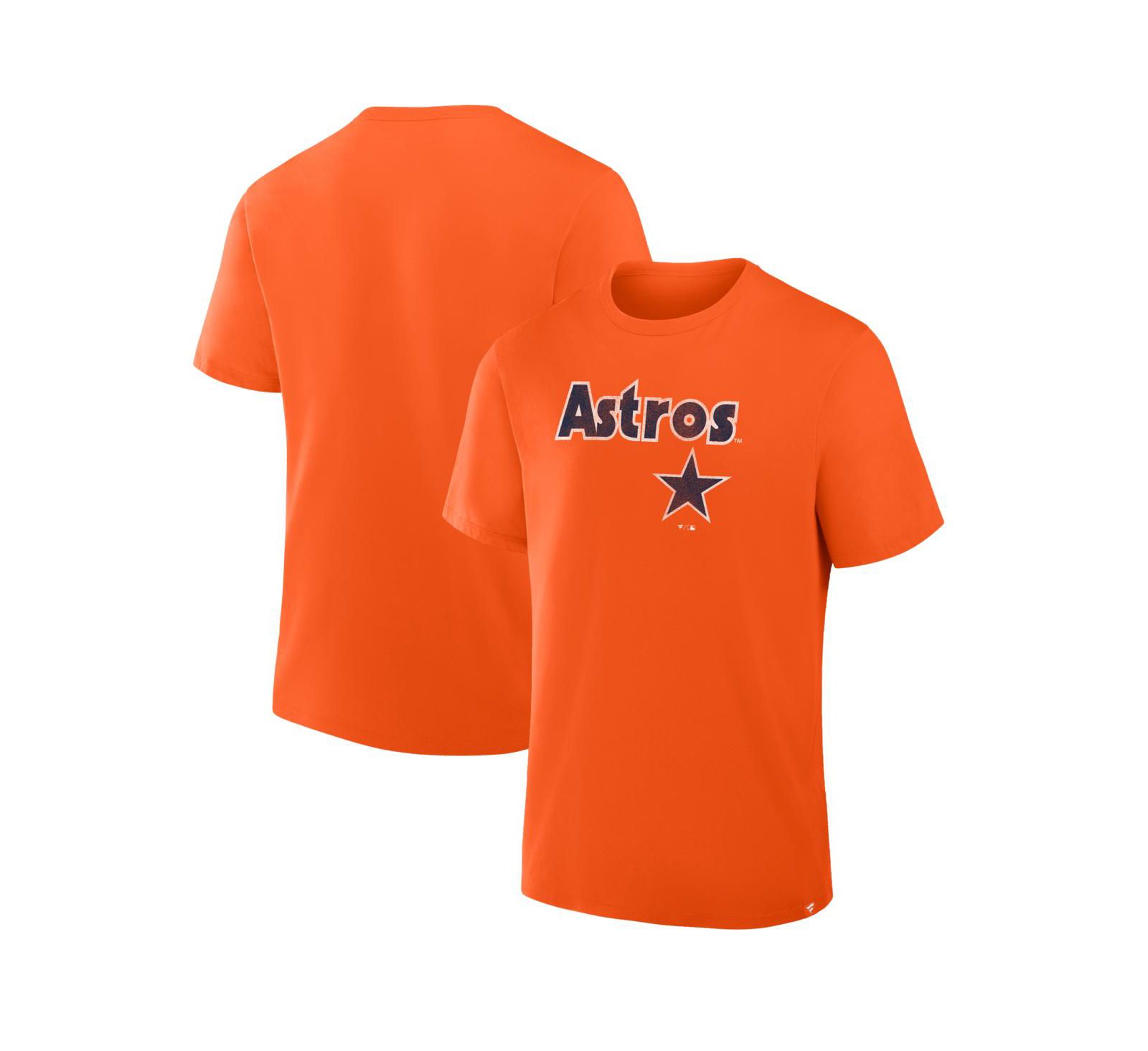 Мужская футболка Fanatics Orange Houston Astros Alternate Logo Legacy