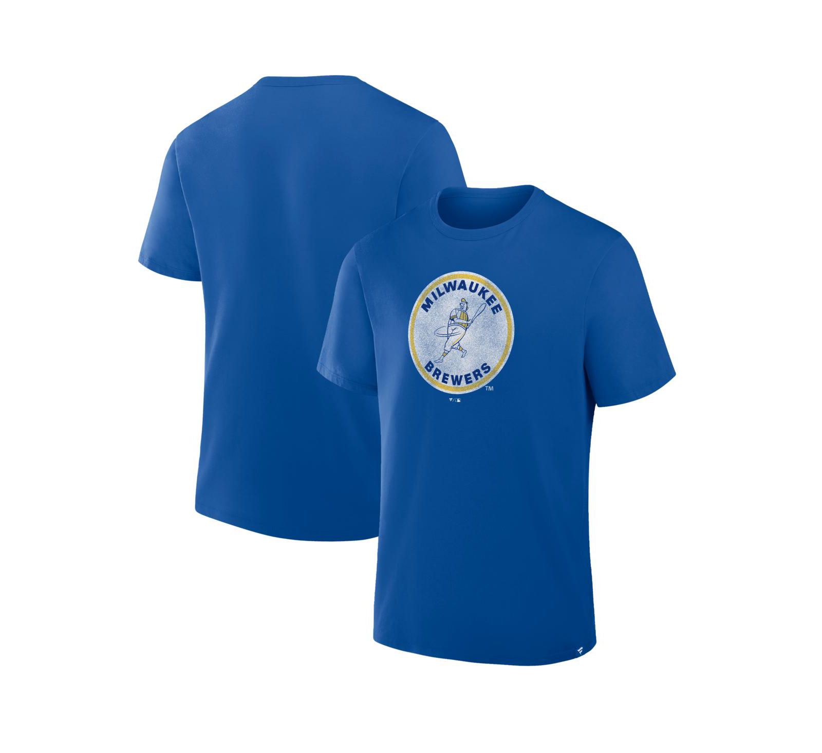 Fanatics Men's Royal Milwaukee Brewers Vintage Logo Legacy T-Shirt