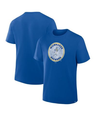 Fanatics Men's Royal Milwaukee Brewers Vintage Logo Legacy T-Shirt