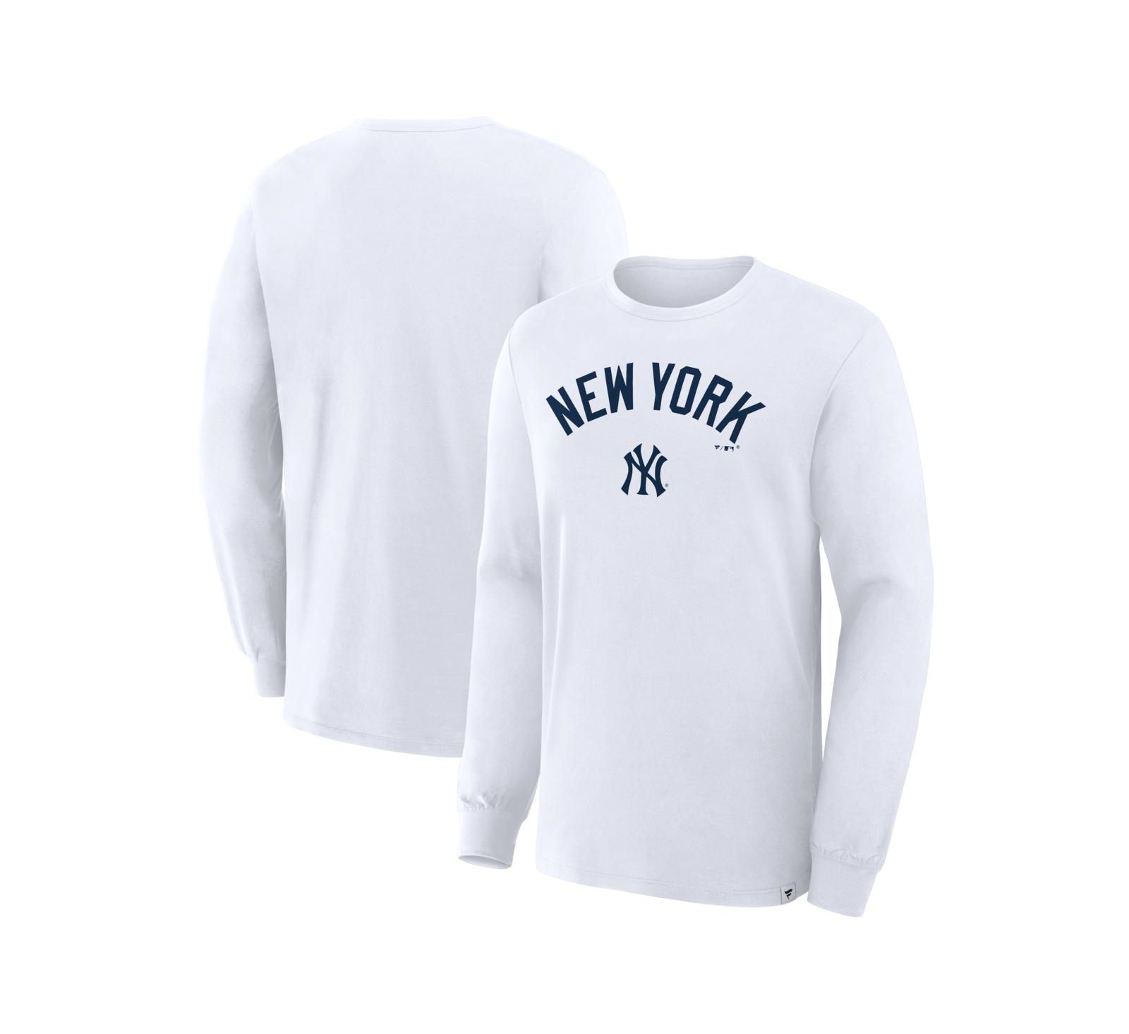 Fanatics Men's White New York Yankees Lock-Up Legacy Long Sleeve T-Shirt
