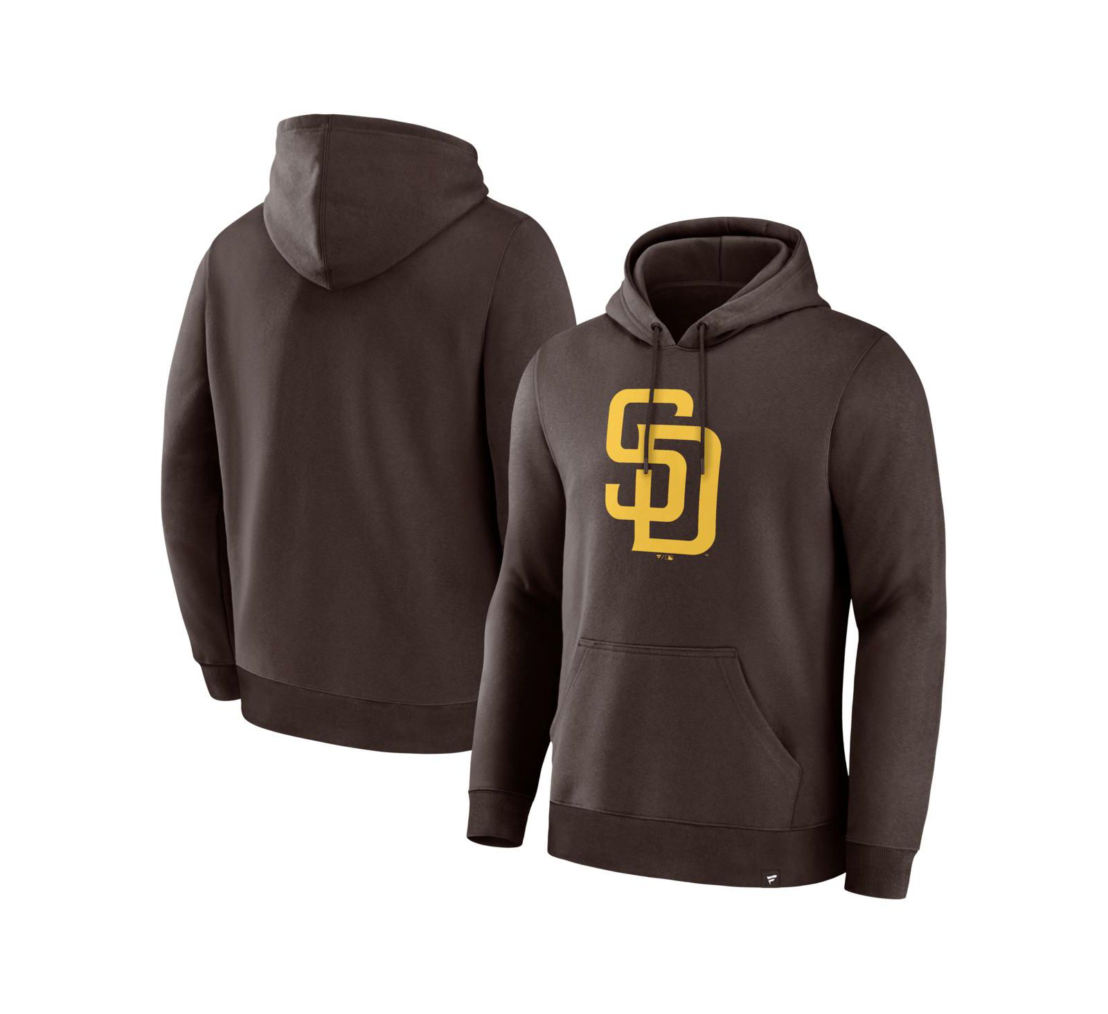 Мужское худи Fanatics San Diego Padres Primary Logo Legacy коричневое