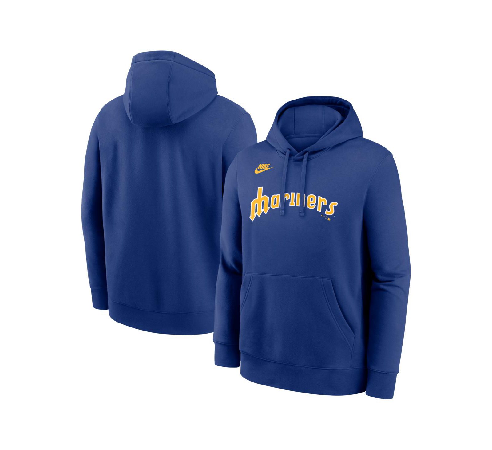 Мужское худи Nike Royal Seattle Mariners Cooperstown Collection Wordmark Club