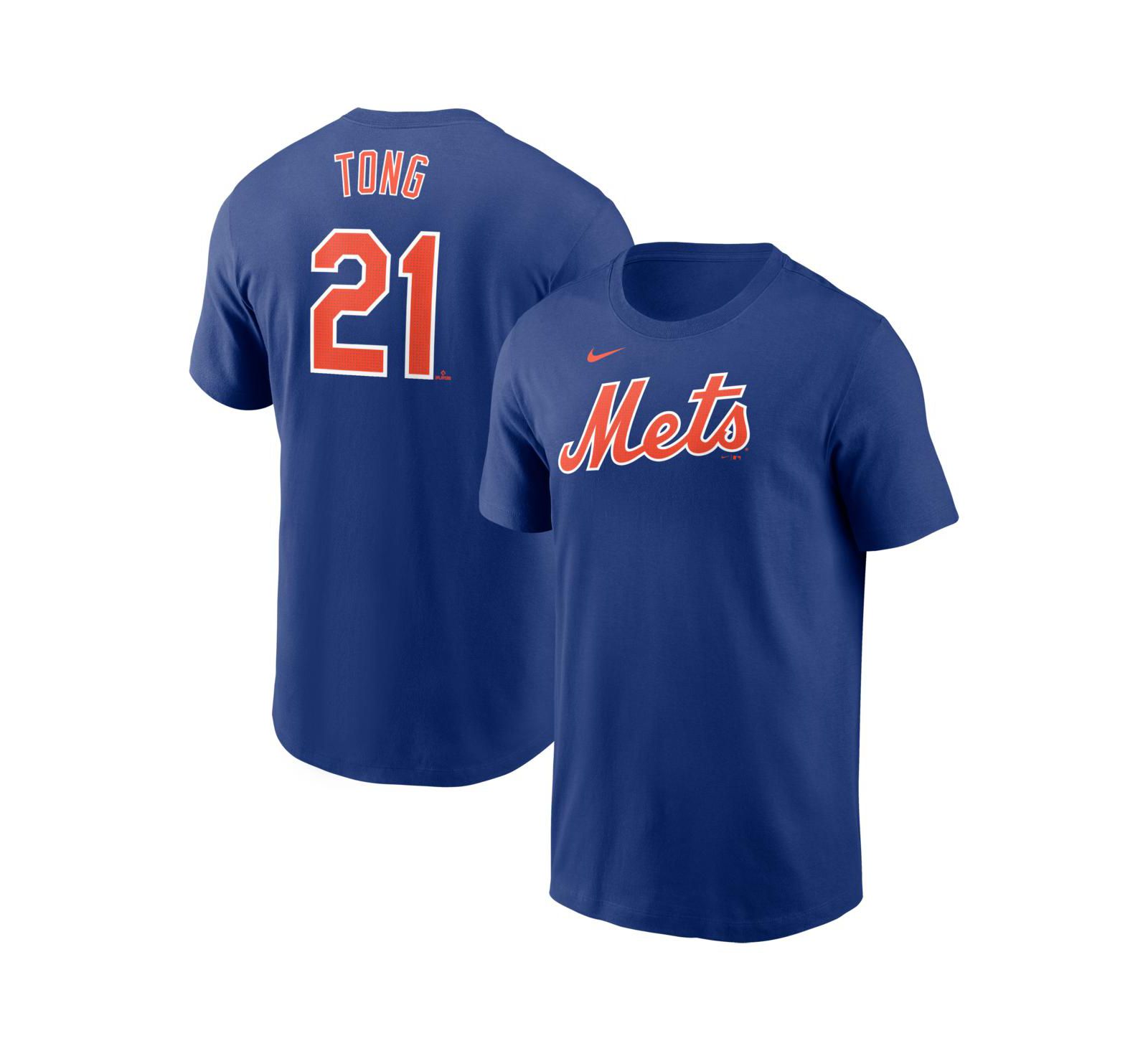 Nike Men's Jonah Tong Royal New York Mets Fuse Name & Number T-Shirt