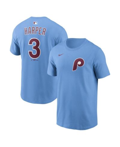 Мужская футболка Nike Bryce Harper Philadelphia Phillies, светло-голубая
