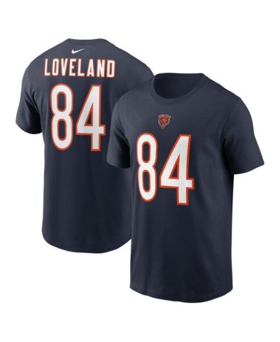 Nike Men's Colston Loveland Navy Chicago Bears Name & Number T-Shirt
