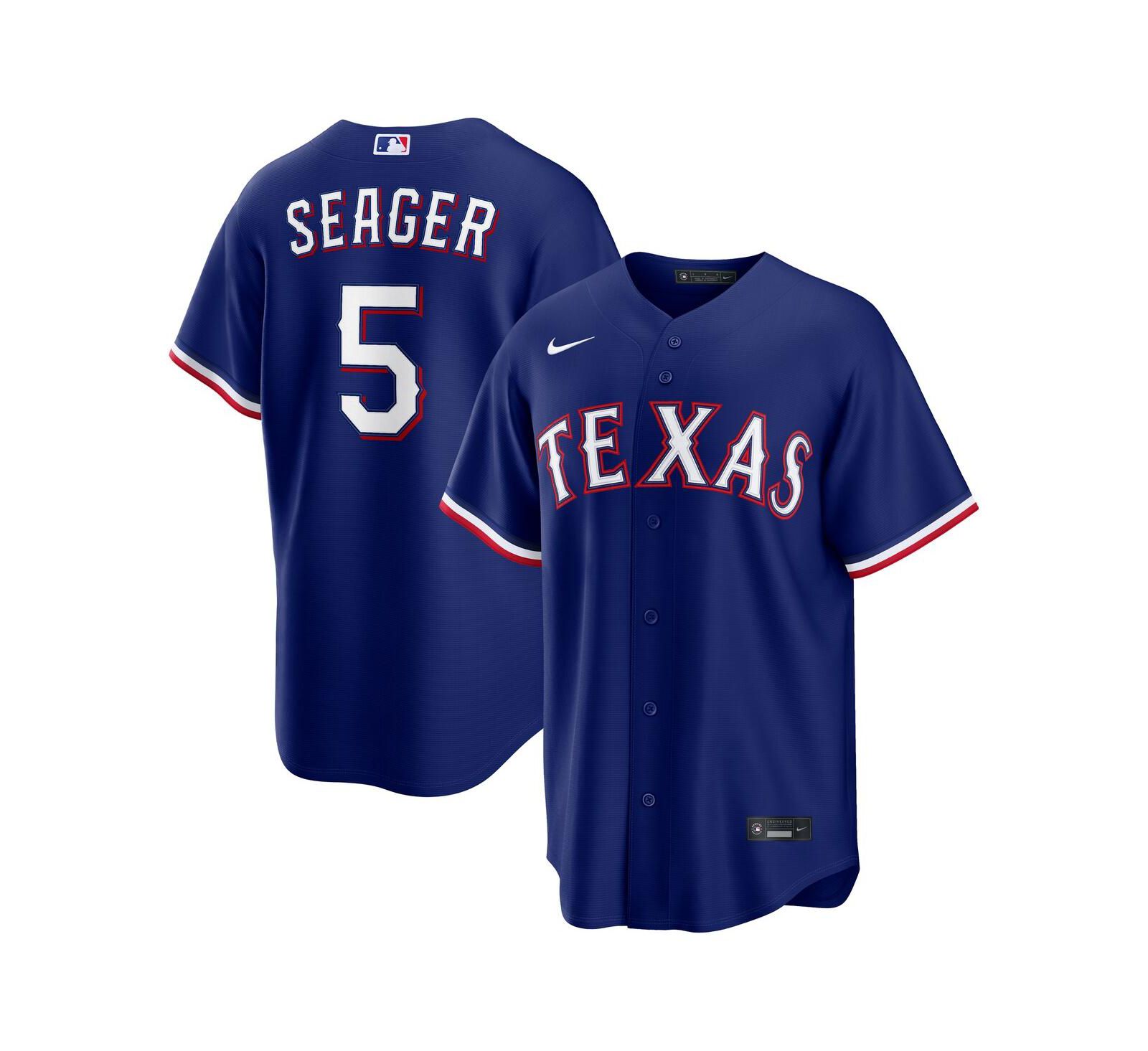 Мужская джерси Nike Corey Seager Royal Texas Rangers Alternate 2 Replica