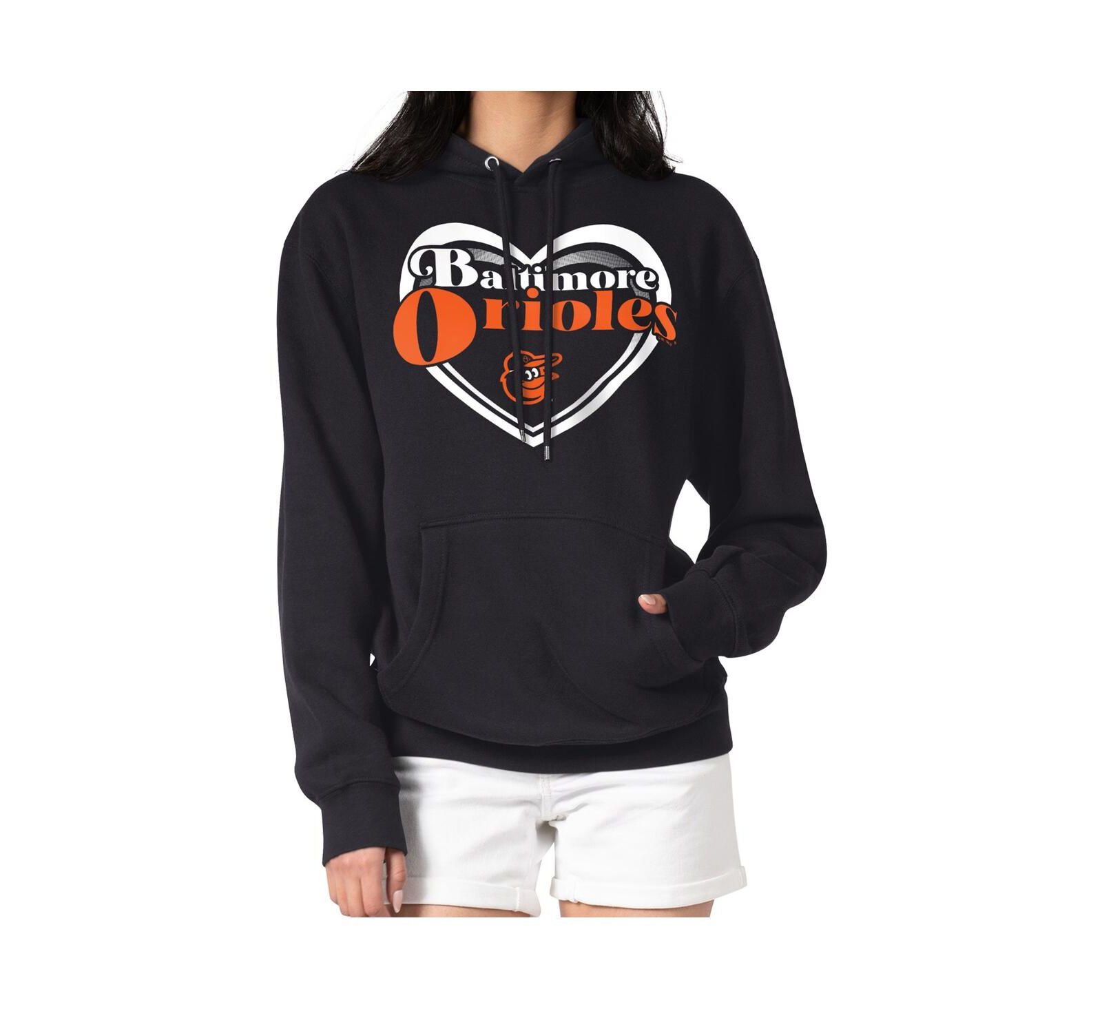 Женское худи G-III 4Her by Carl Banks Baltimore Orioles, черное, флис