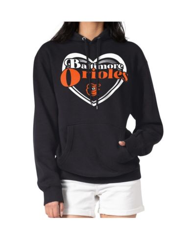 Женское худи G-III 4Her by Carl Banks Baltimore Orioles, черное, флис