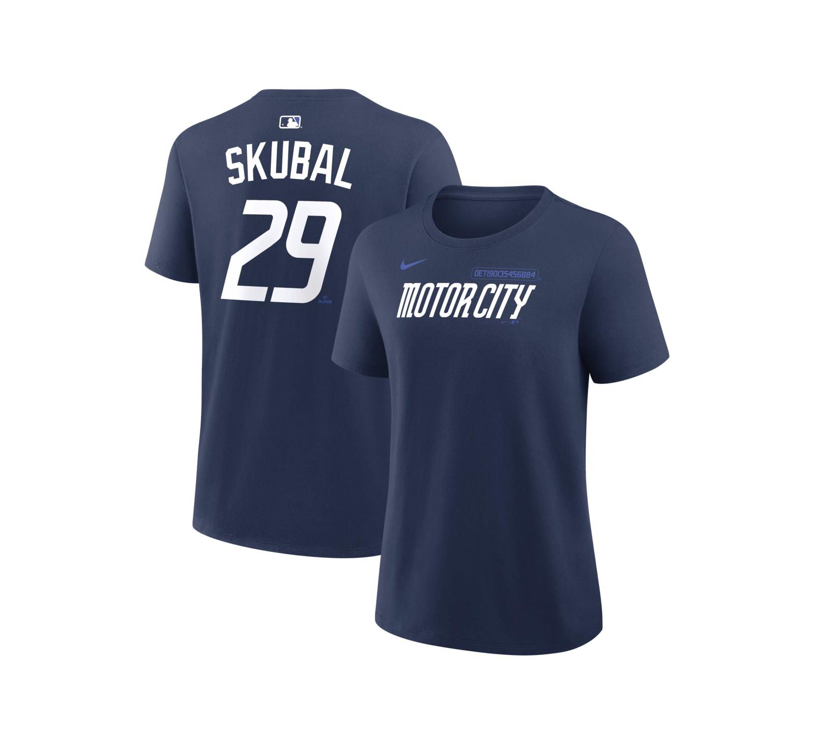 Nike Women's Tarik Skubal Navy Detroit Tigers City Connect Name & Number T-Shirt