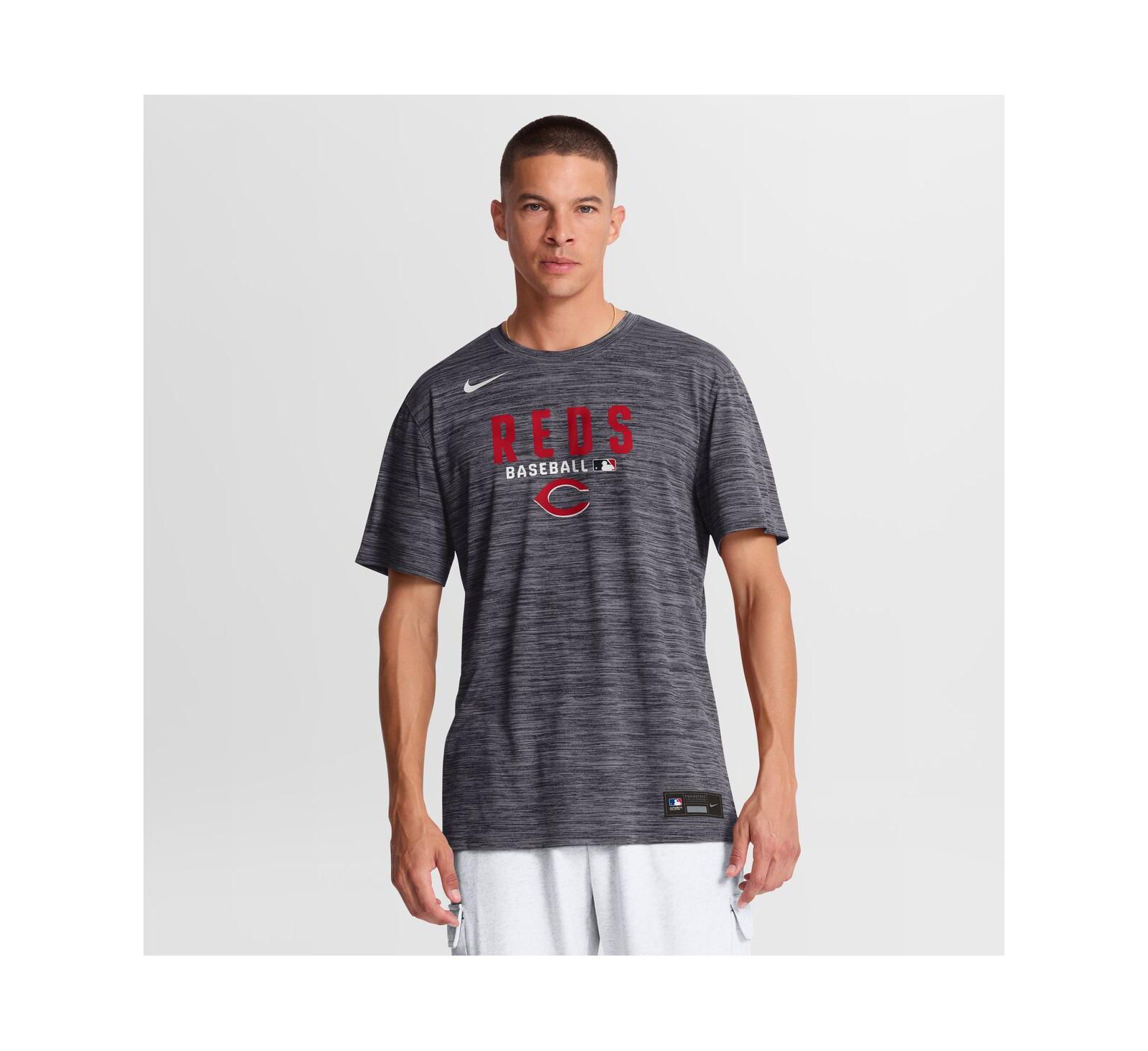 Мужская футболка Nike Black Cincinnati Reds Authentic Collection Velocity Dri-FIT