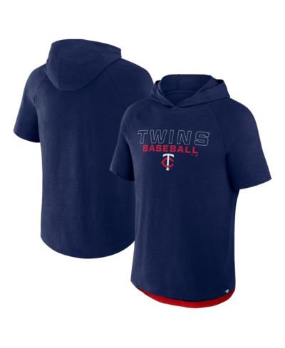 Мужская футболка-худи Fanatics Minnesota Twins Clubhouse Optimal Play Raglan