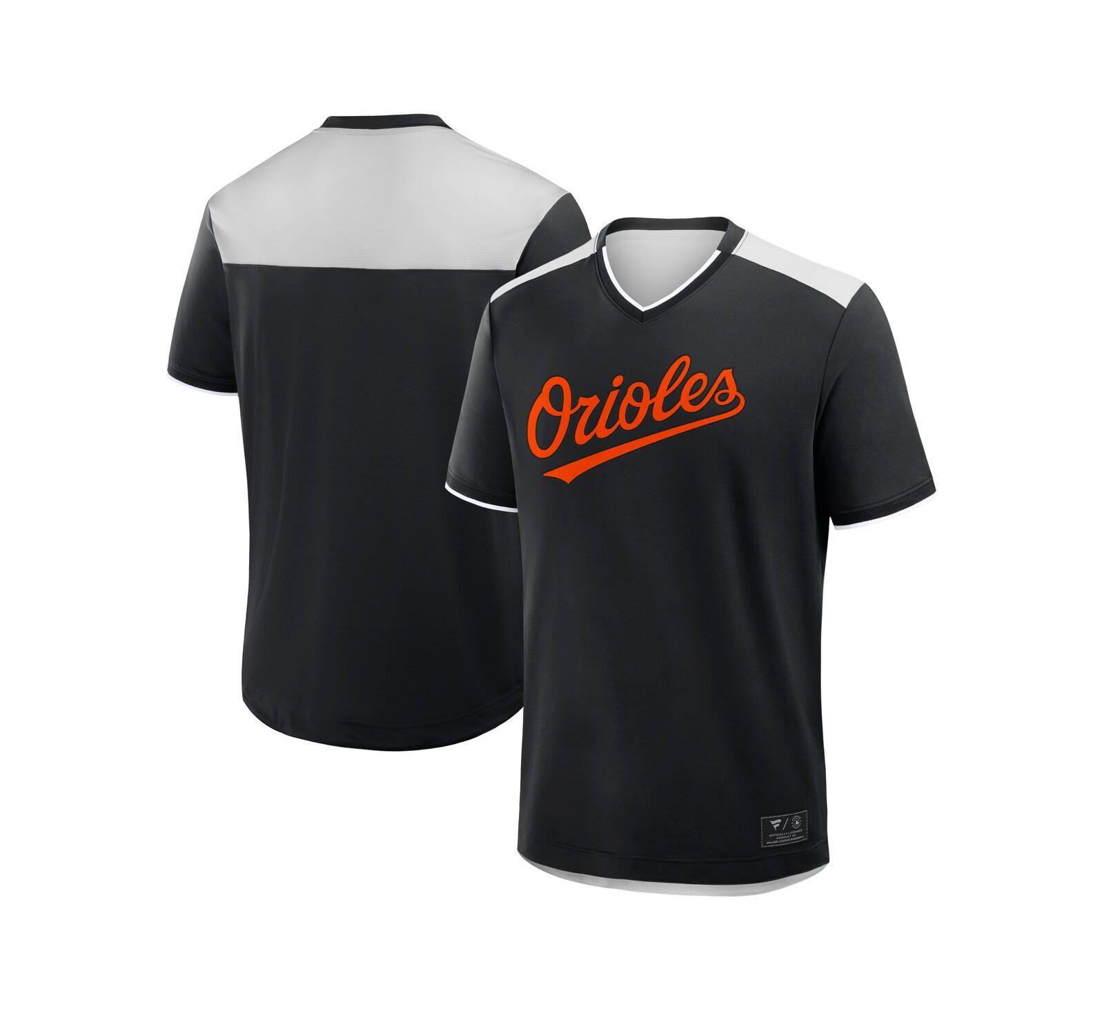 Мужская футболка Fanatics Black Baltimore Orioles V-образный вырез