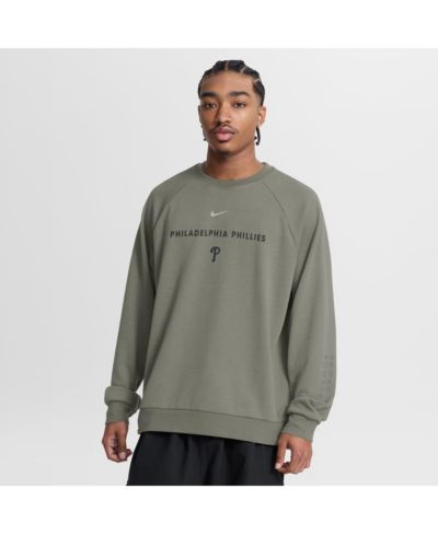 Мужская толстовка Nike Philadelphia Phillies Statement Primary Raglan Dri-FIT, цвет Olive