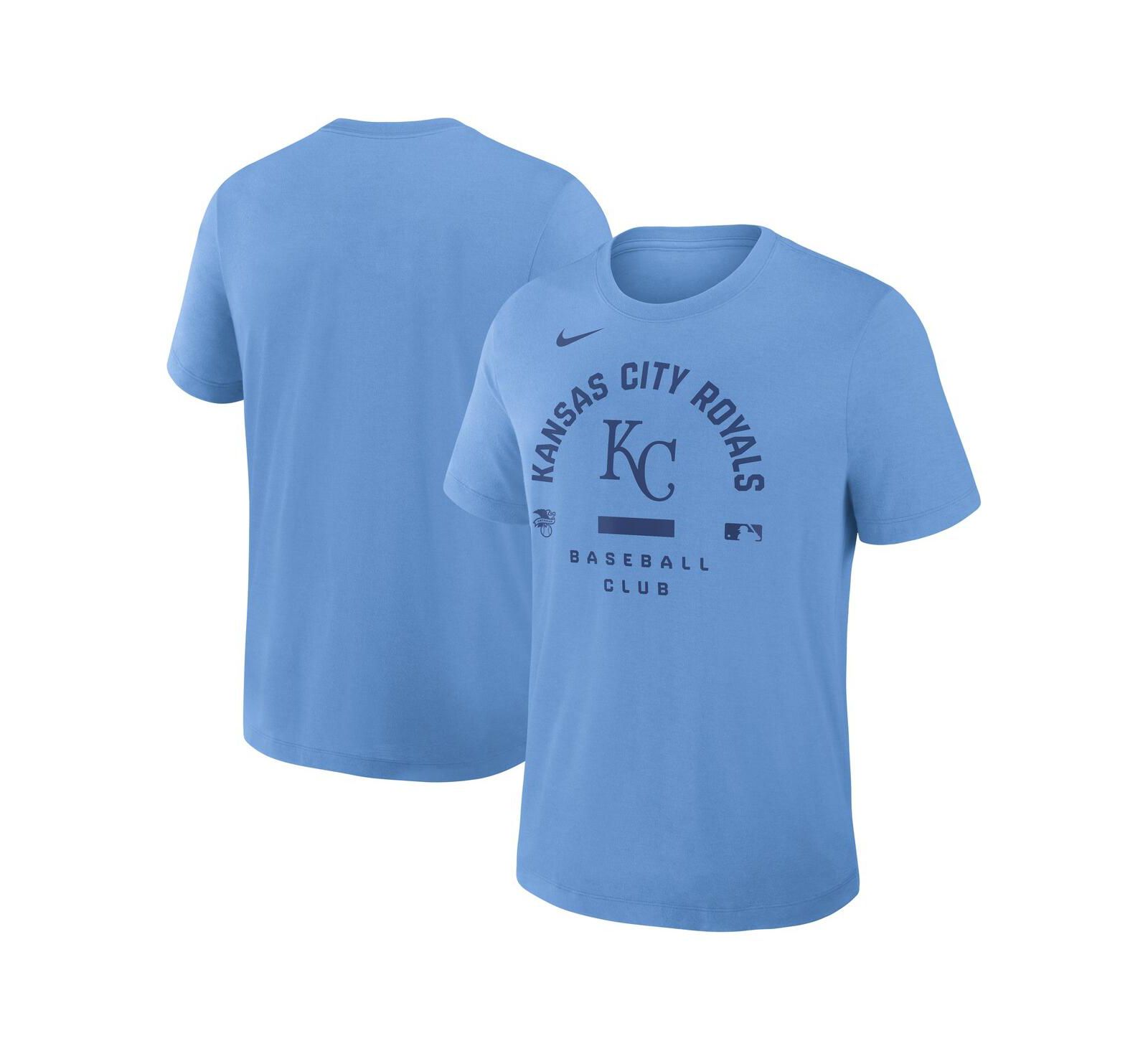 Nike Men's Light Blue Kansas City Royals Authentic Collection Early Work Tri-Blend Dri-FIT T-Shirt