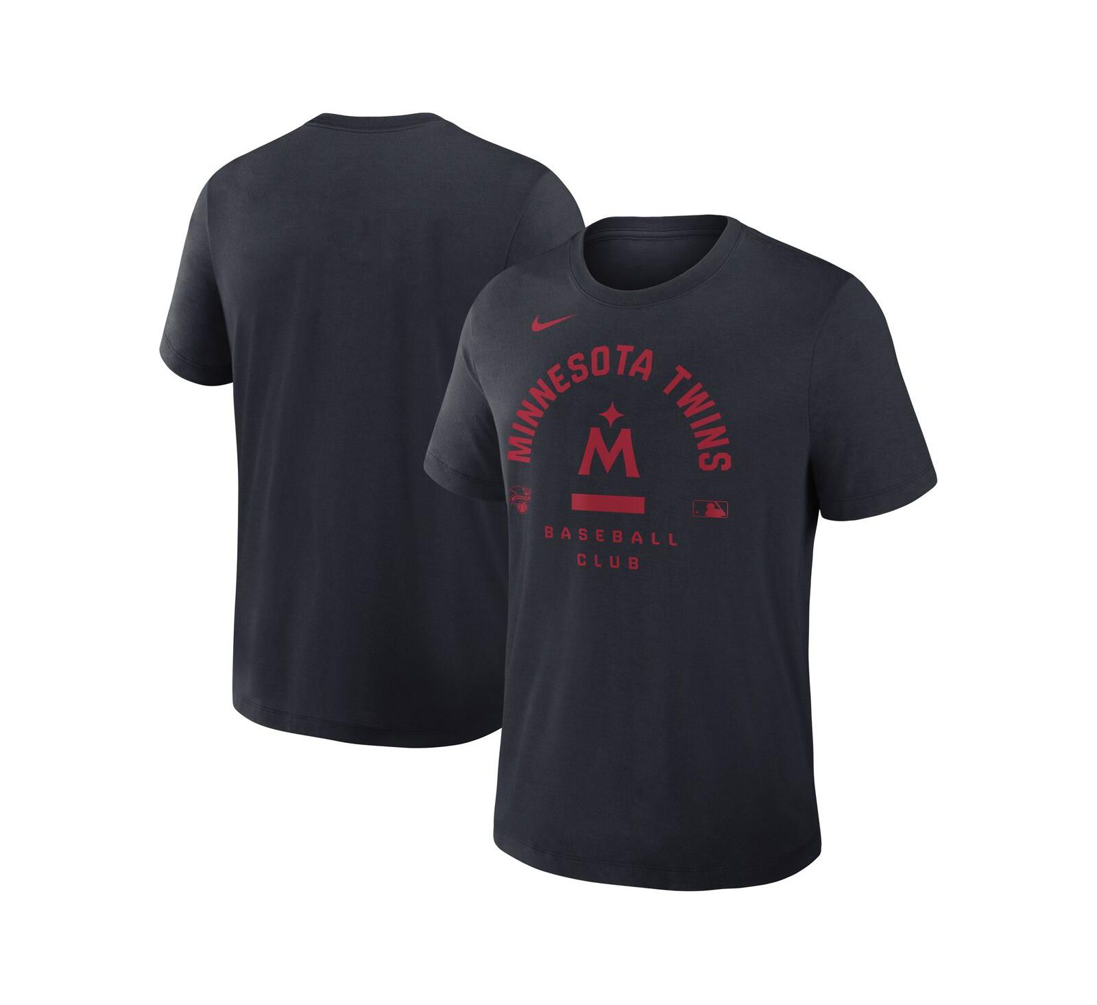 Nike Men's Navy Minnesota Twins Authentic Collection Early Work Tri-Blend Dri-FIT T-Shirt