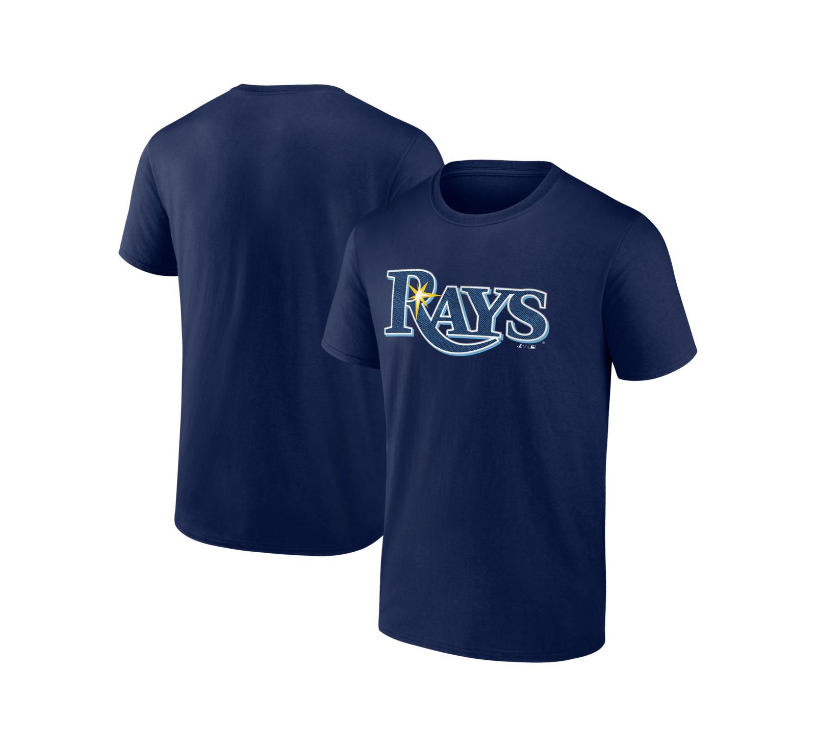 Logo Athletic Men's Navy Tampa Bay Rays Wordmark T-Shirt
