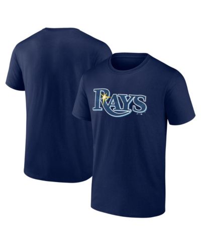Logo Athletic Men's Navy Tampa Bay Rays Wordmark T-Shirt