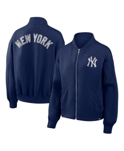 Женская куртка Fanatics Navy New York Yankees Oversized Rage Against Full-Zip