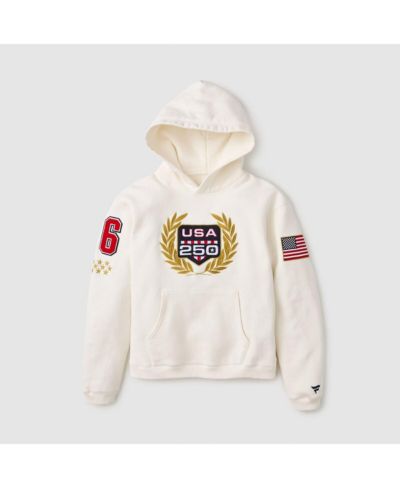 Fanatics Men's White USA 250 Limited Edition Heavyweight Fleece Hoodie