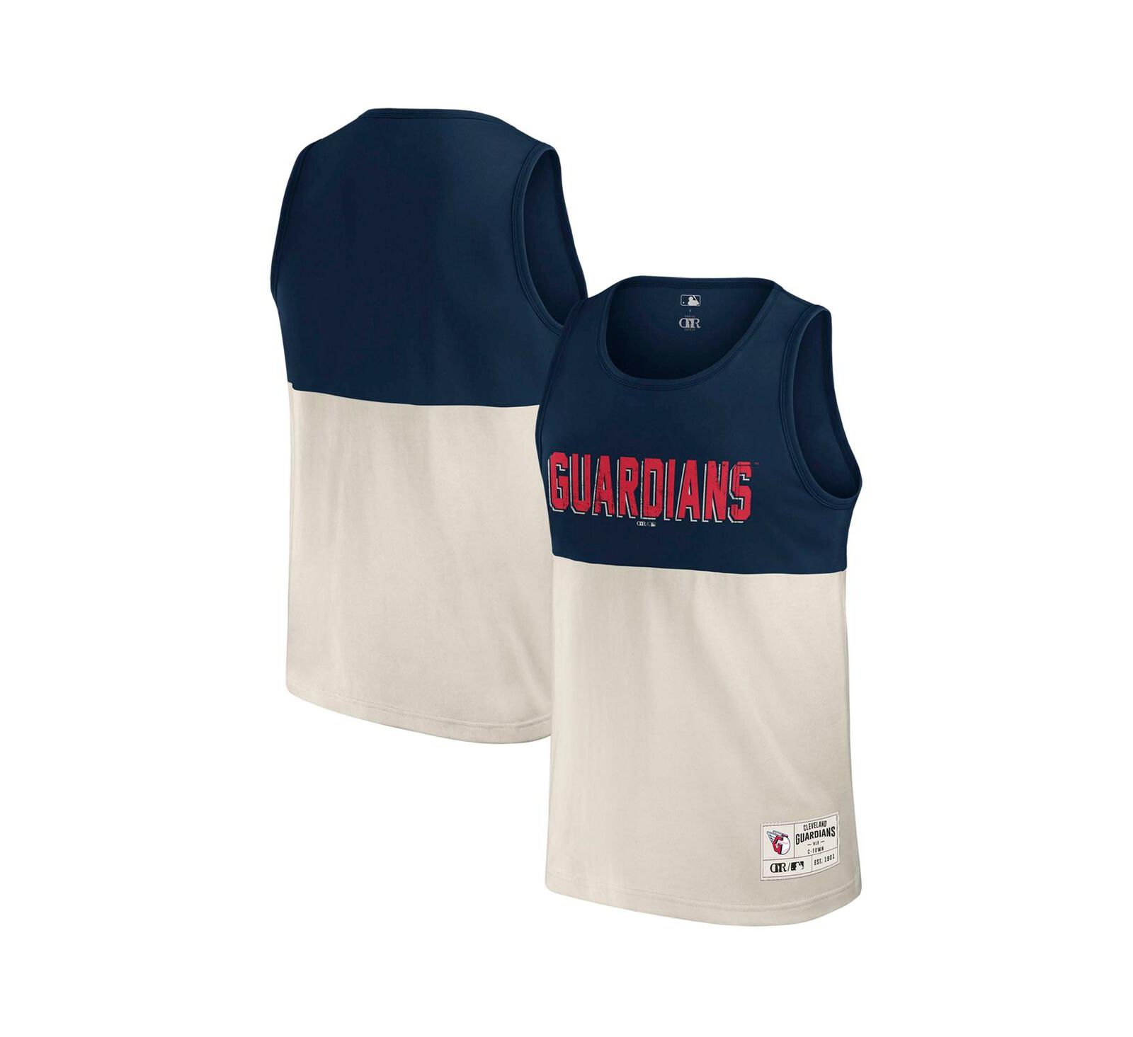 Мужская майка Darius Rucker Collection by Fanatics с цветовым блоком в цвете Navy Cleveland Guardians