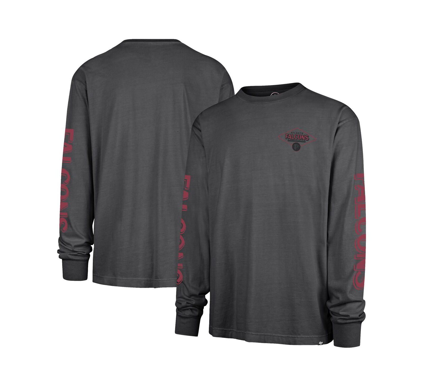 '47 Brand Мужская футболка с длинным рукавом Black Atlanta Falcons Cairn Ravine Foundation