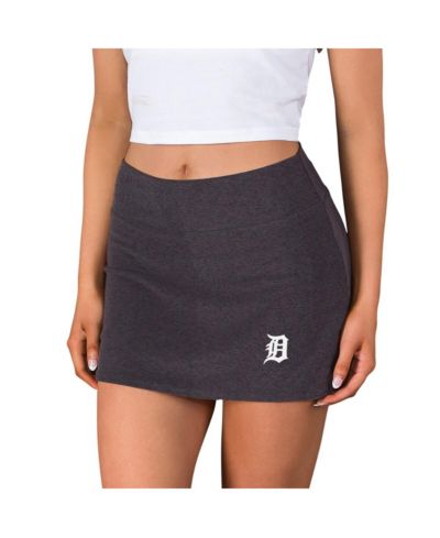 Женская трикотажная юбка-шорты Concepts Sport Charcoal Detroit Tigers Centerline