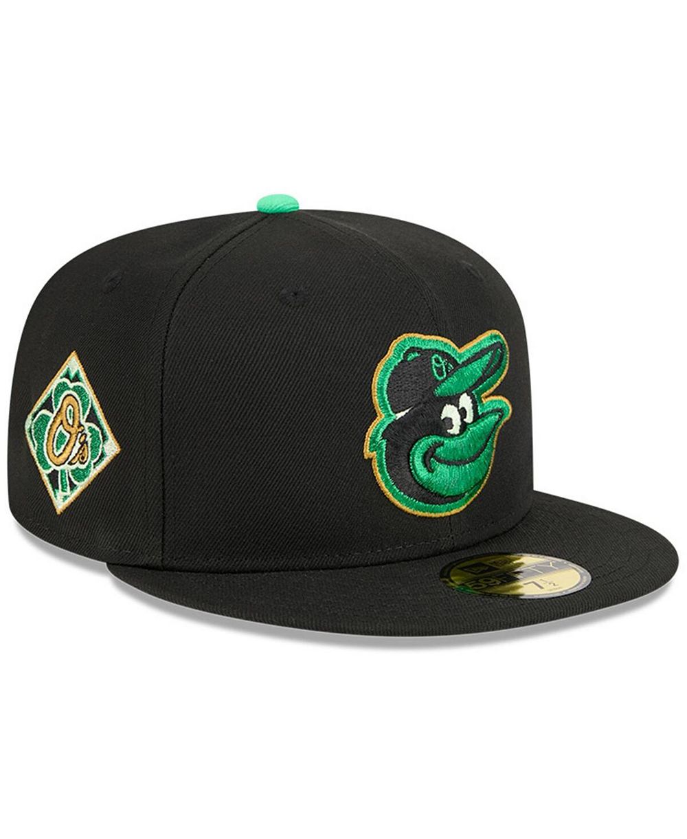 Мужская кепка New Era Black Baltimore Orioles 2026 St. Patrick's Day 59FIFTY Fitted