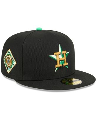 New Era Мужская черная кепка Houston Astros 2026 St. Patrick's Day 59FIFTY Fitted