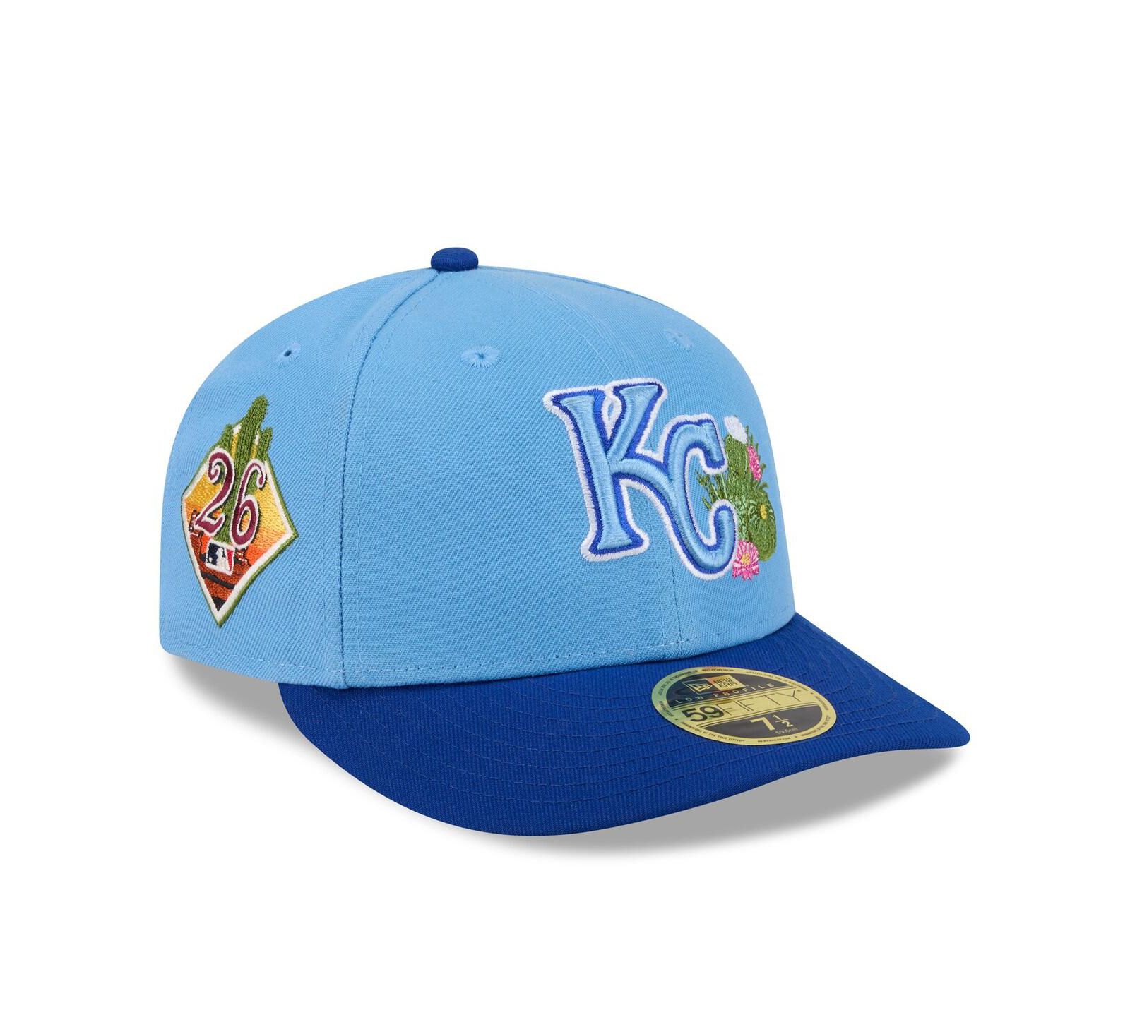 New Era Men's Light Blue/Royal Kansas City Royals 2026 Spring Training Low Profile 59FIFTY Fitted Hat