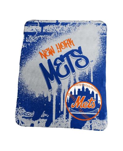 Флисовый плед Logo Brands New York Mets 50" x 60" Classic Graffiti