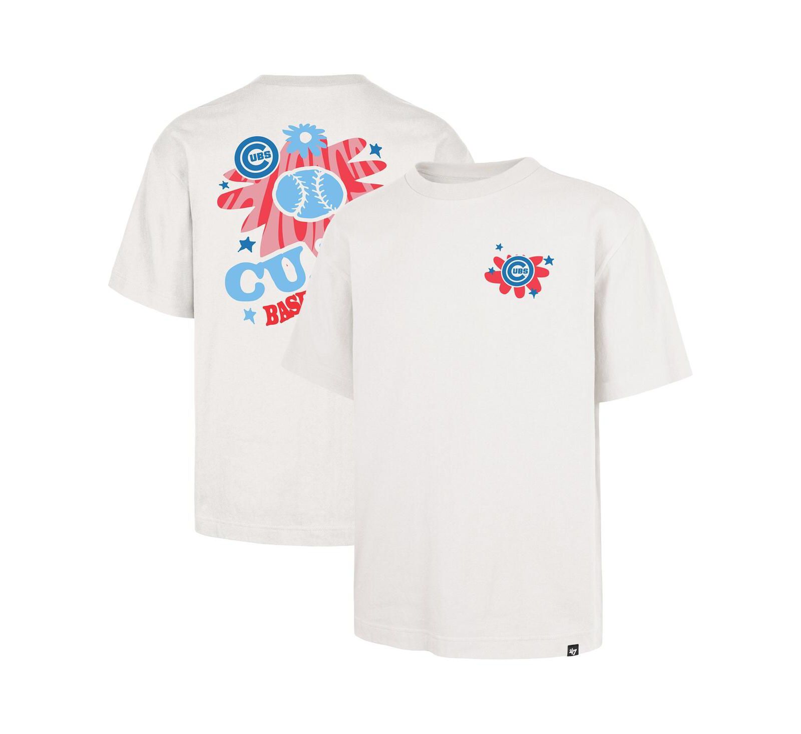 '47 Brand Men's Cream Chicago Cubs Flora Foundation T-Shirt