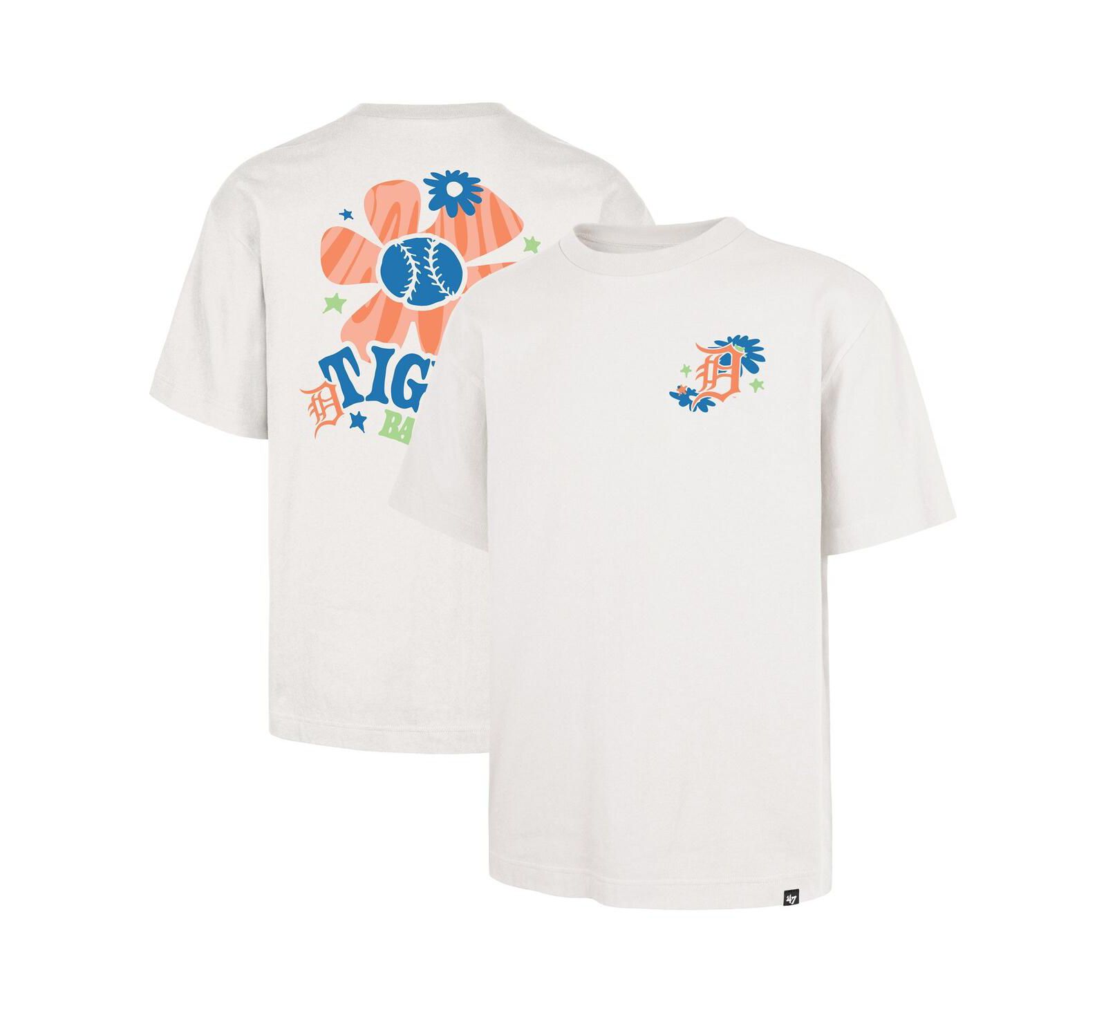 '47 Brand Мужская кремовая футболка Detroit Tigers Flora Foundation