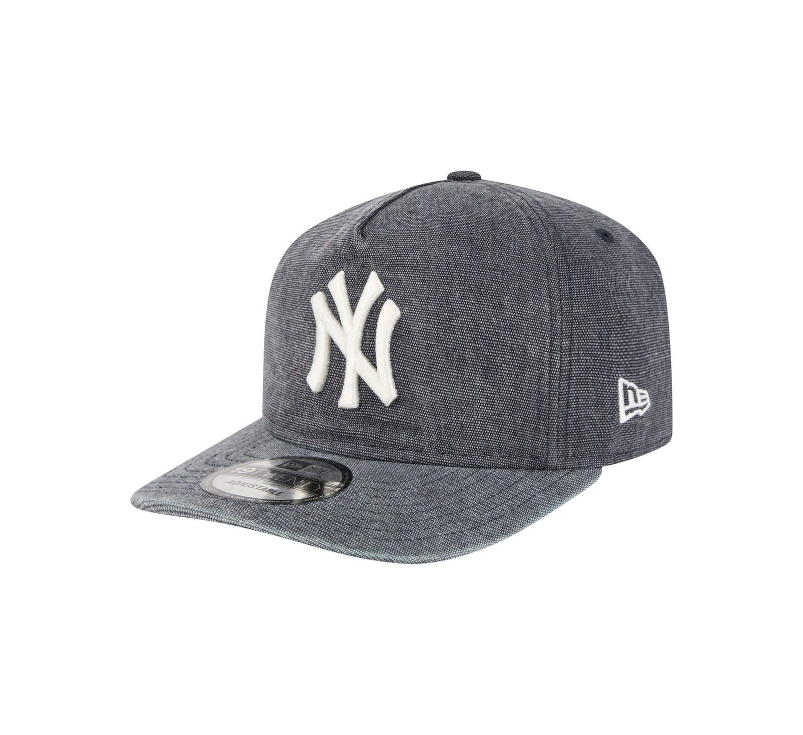 Мужская кепка New Era Men's Navy Heather New York Yankees Denim Classic 19TWENTY Adjustable Hat