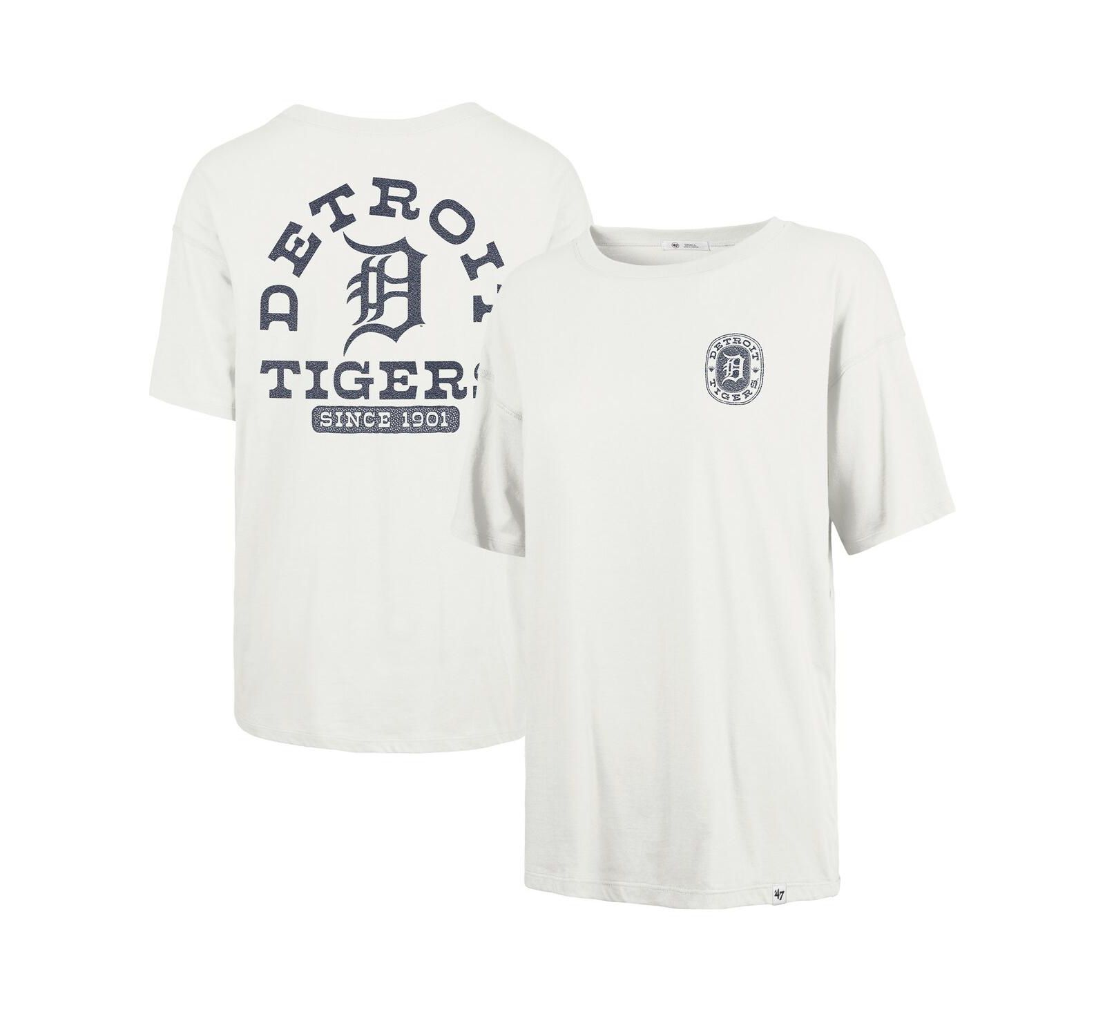 '47 Brand Women's Natural Detroit Tigers Back Canyon Sadie T-Shirt