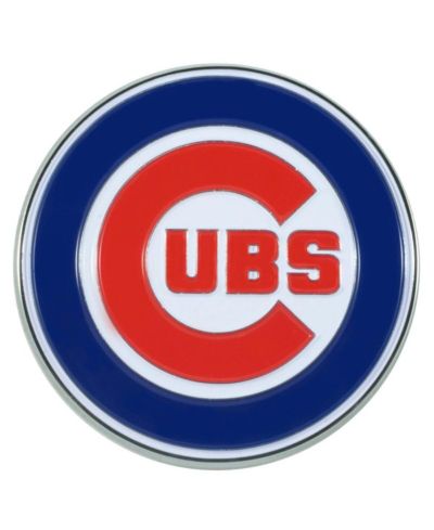 Logo Brands Chicago Cubs Embossed Color Auto Emblem