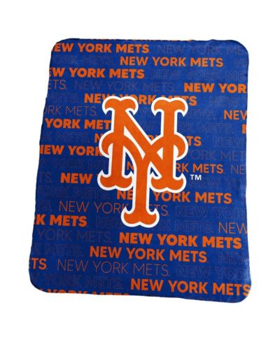 Плед Logo Brands New York Mets 50" x 60" Classic Fleece Throw Blanket